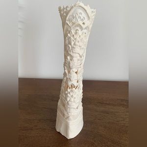 Intricately Carved Bone Bali Indonesia Design